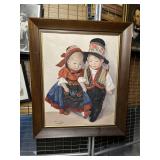 Painting on Canvas of German Dolls