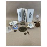 Clock Memorabilia: Ashtrays, Paper Weights, etc.