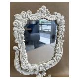 Cast Iron Boudoir Mirror & Victorian Soap Dis