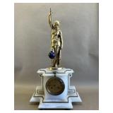 French Figural Mystery Clock w/ Conical Pendulum