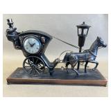 United Electric Horse Drawn Carriage Clock