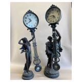 2 Quartz Powered Swinging Clocks