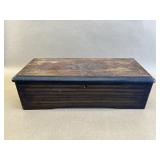 Antique Wooden Wind Up Music Box