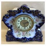 William L. Gilbert Clock Co. Porcelain Mantle Cloc