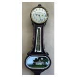 New Haven Clock Co. Wilson 30-Day Banjo Clock