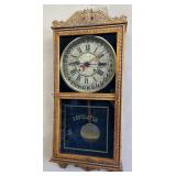 Wm. L. Gilbert Regulator Style Wall Calendar Clock