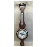Mahogany Inlaid Antique Barometer