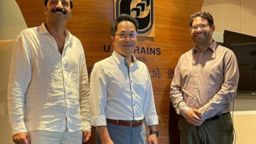 U.S. Grains Council (USGC) Manager of Global Strategies and Trade Alexander Grabois (right) recently traveled to Taiwan and Indonesia as a continuation of the Council's industrial starch study. Grabois worked with USGC Taiwan Director Michael Lu (center) to meet with local stakeholders to learn about their operations, present the lab findings of the study and further develop the report.
