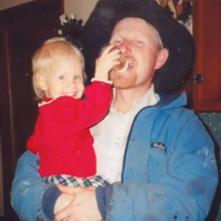 Cadrien says this picture sums up her and dad’s personalities.