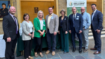 NAMA members and staff participate in an international food aid showcase hosted by the U.S. Department of Agriculture. Photo courtesy of NAMA.
