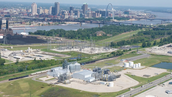 Crysalis BioSciences, based in Columbus, GA, has restarted the former Central Ethanol plant in Sauget, IL. The company plans to ramp up production to 54 million gallons of ethanol per year and convert that ethanol into 31.1 million gallons of sustainable aviation fuel. Photos courtesy of Crysalis BioSciences.