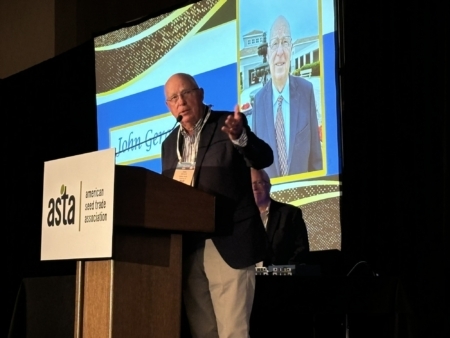 John Gerard accepts the Heritage Award during a reception June 17. (Chris Lusvardi)