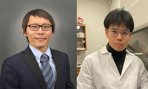 Yi-Cheng Wang (left) and Zhenhui Jin.