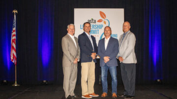 From left, Andy LaVigne, Dan Foor, Dave Treinen, and Bryan Gerard at the ASTA Leadership Summit in Nashville, TN. (ASTA photo)