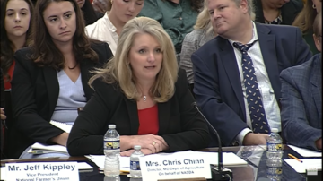 Missouri Agriculture Director Chris Chinn is pictured testifying before the U.S. House Committee on Agriculture during the “Examining the Consequences of EPA’s Actions on American Agriculture” hearing.