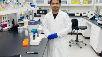 Kiran Gadhave, Ph.D., Texas A&M AgriLife Research scientist and assistant professor in the Department of Entomology, Amarillo, is working on multiple projects to understand tomato spotted wilt virus. (Surender Kumar/Texas A&M AgriLife)