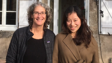 Left to right: Michelle Wander and Yushu Xia. (U of I photo)