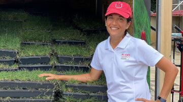 Susana Milla-Lewis leads NC State's Turfgrass Breeding and Genetics Program.
