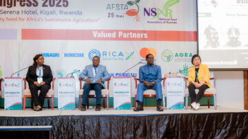 Iowa State's Lulu Rodriguez, right, attended the 2025 African Seed Congress held March 3-5 in Kigali, Rwanda.