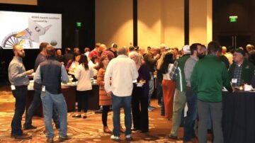 All four WSSA regional affiliates honored outstanding contributors to weed science during recent annual meetings like the one shown here with WSWS members gathered in Seattle, WA last month. (Photo by Andre Lucas)