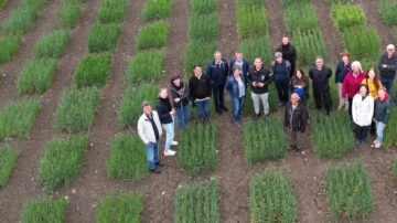 Project participants in CResWheat during a field visit at Lantmännen in Svalöv, 2024. (Marwan Alamrani, SLU)