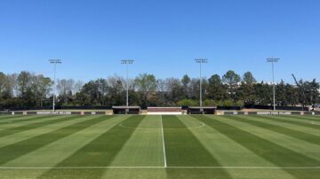 The Sports Field Management Association named Mississippi State’s Soccer Field the top college soccer turf in the country for 2024. (Photo by Hayes McMullen)