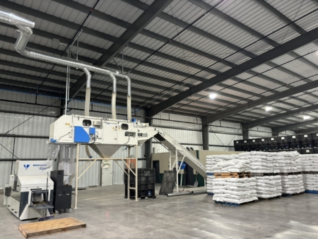 Bag slitting equipment has been added to ease the opening of packaging and reduce the manual labor needed in production.
