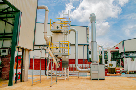 Foundation Seed Dryer outside. (Bayer AG)