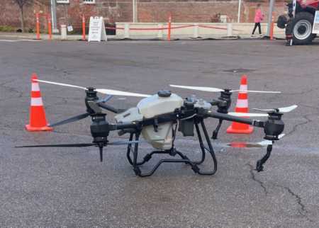 Mississippi State University is a leader in agricultural applications for unmanned aerial vehicles, commonly called UAVs or drones. (Photo by MSU Extension Service/Bonnie Coblentz)