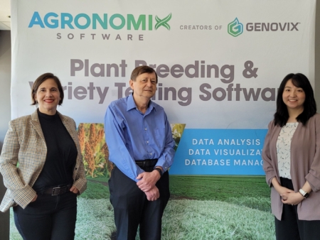 Enid Perez-Lara, left, says Dieter Mulitze was dedicated to his work, finding solutions to help plant breeders and students.