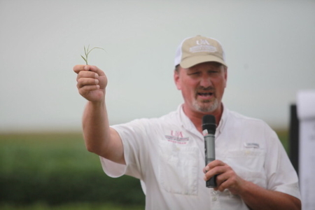 Jason Norsworthy has evaluated the combination of image recognition software and machine learning that comprises John Deere's See Spray™ technology. (U of A System Division of Agriculture photo)