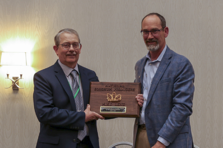 Michael Lenz, left, with Tim Lust.