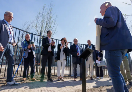 The public footpath, part of the green plan, was opened in the presence of the historical working group and the nature association.