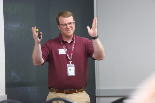 Economist Hunter Biram said development of a new Farm Bill and aid to farmers hit snags at the end of 2024. (U of A System Division of Agriculture photo.)