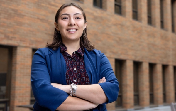 Angela Avila, a postdoctoral fellow in mathematics at UTA.