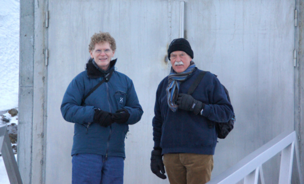 Dr. Cary Fowler, left, and Dr. Geoffrey Hawtin.