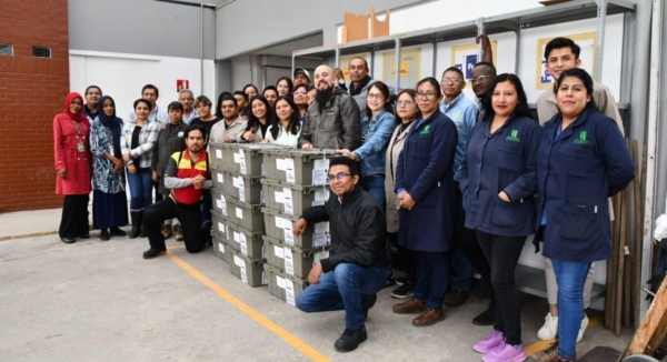 Germplasm Bank team that participated in the new shipment of seeds to the Svalbard Global Seed Vault. (Jenifer Morales/CIMMYT)