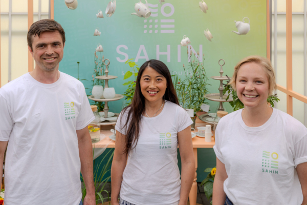 From left to right, Peta Klinkspoor, Wen Klopstra and Allison Zeeb, representatives of Sahin.