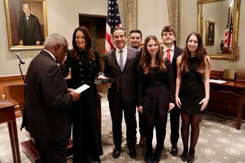 Brooke Rollins is sworn in as U.S. Secretary of Agriculture. (USDA)