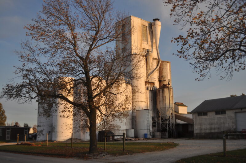 The old university feed mill on St. Mary's Road dates back to the 1920s and is scheduled for demolition.
