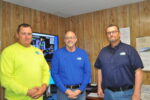 Premier Cooperative Dewey Jason Risley, regional operations manager; Wes Ware, maintenance/project manager; and Jeff Breen, COO