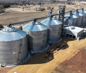 The new ALCIVIA grain terminal in Hager City, Wis.