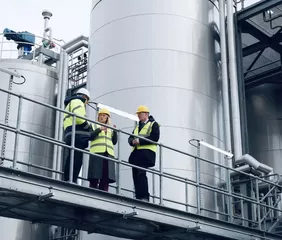 Secretary for Climate Action and Energy Gillian Martin, CEO Celtic Renewables Mark Simmers, CEO Scottish Enterprise Adrian Gillespie. Photo credit: Celtic Renewables.