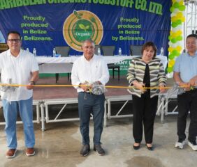 Official ribbon cutting ceremony. Image courtesy of the Government of Belize Press Office on Facebook.