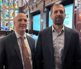 Derek Peine, left, and Thomas Hardwood, right. Photo credit: Renewable Fuels Association.
