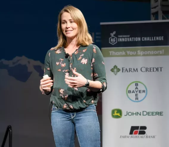 Sarah Hinkley, Barn Owl Precision Agriculture. Image courtesy of the American Farm Bureau Federation.