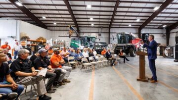Oklahoma Foundation Seed Stocks, the non-profit organization that serves as a bridge between OSU plant breeders and certified seed growers, turned 75 years old this year. The facility distributes certified seeds for mungbeans, oats, peanuts, rye, barley, bermudagrass and wheat to producers. (Photo by Mitchell Alcala, OSU Agriculture)
