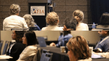 (Top) Jarred Oxford, Ph.D., shares insights on optimizing energy and amino acids to better align nutrition with performance goals at AFIA’s Nutrition Program.


(Bottom) Participants taking notes during AFIA’s Nutrition Program.

Image courtesy of IPPE.