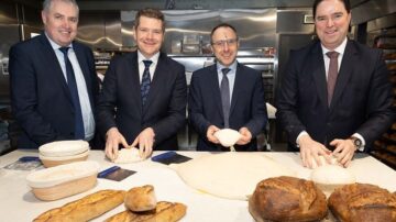 Left to right: Tom Cusack, Head of Food at Enterprise Ireland, Minister Peter Burke, Minister Robert Troy and Minister Martin Heydon. Photo credit: Enterprise Ireland.
