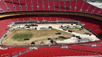 Arrowhead Stadium in Kansas City, Missouri, May 2025 during preparations for the 2026 FIFA World Cup. Photo credit: PCN02WPS/Wikimedia Commons (CC BY-SA 4.0)